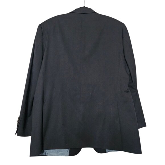 HUGO BOSS Pasolini Movie US Mens Blazer SZ 44R Navy 100% Virgin Wool Coat Preppy - Picture 3 of 16